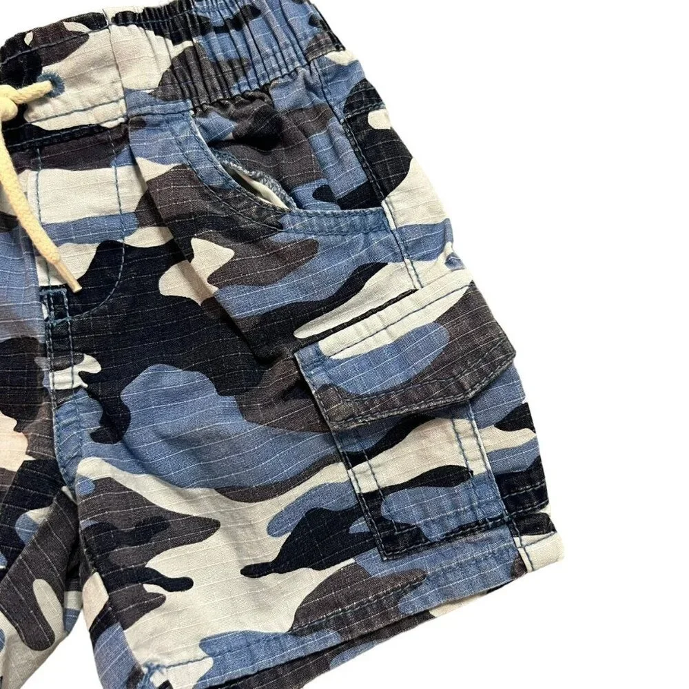 Baby Gap 18-24m Blue Camouflage Cargo Shorts